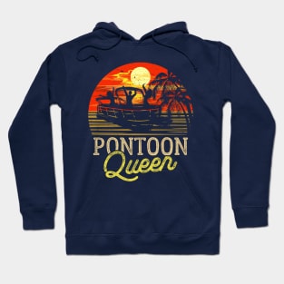 Pontoon Queen Captain Lake Pontoon Boat Hoodie